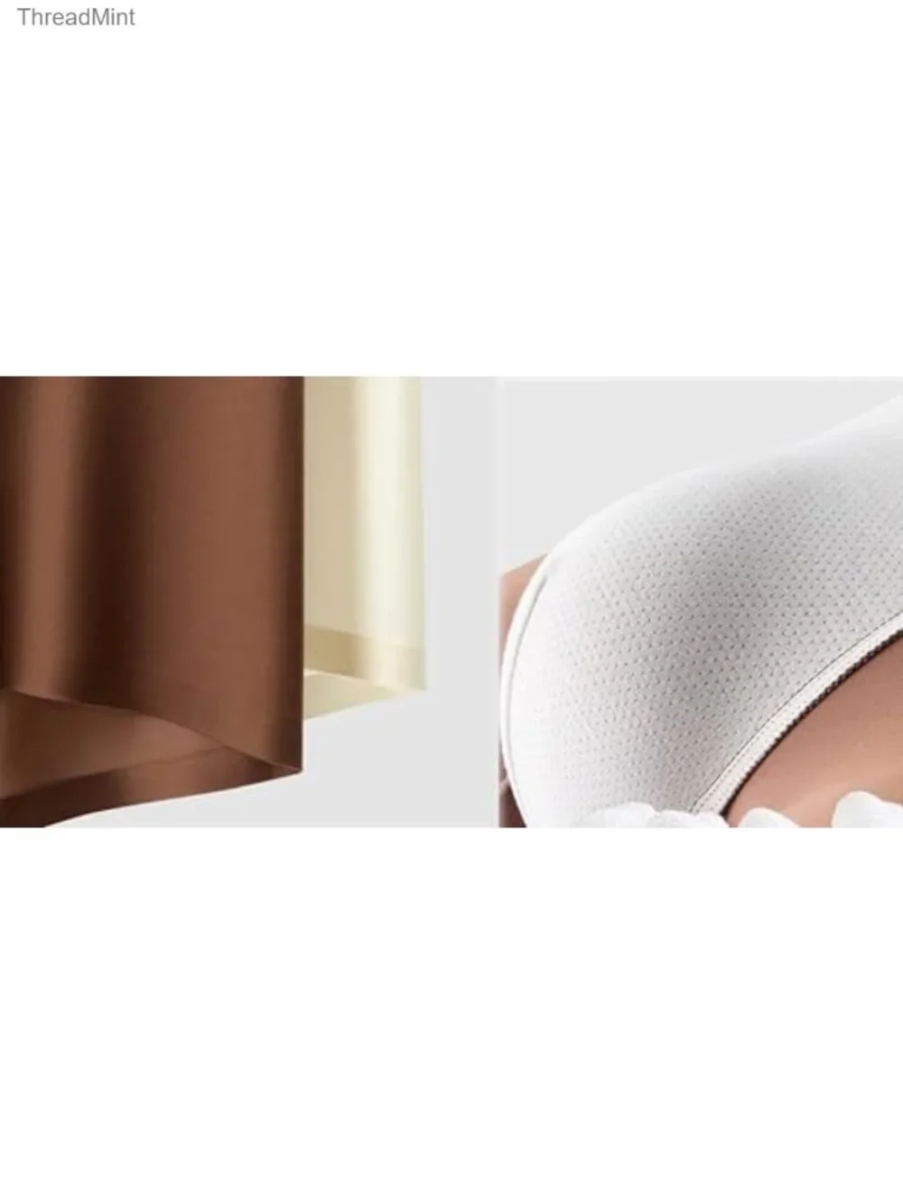 Satin Silk Boxer Briefs Seamless Breathable Mid Waist Underwear